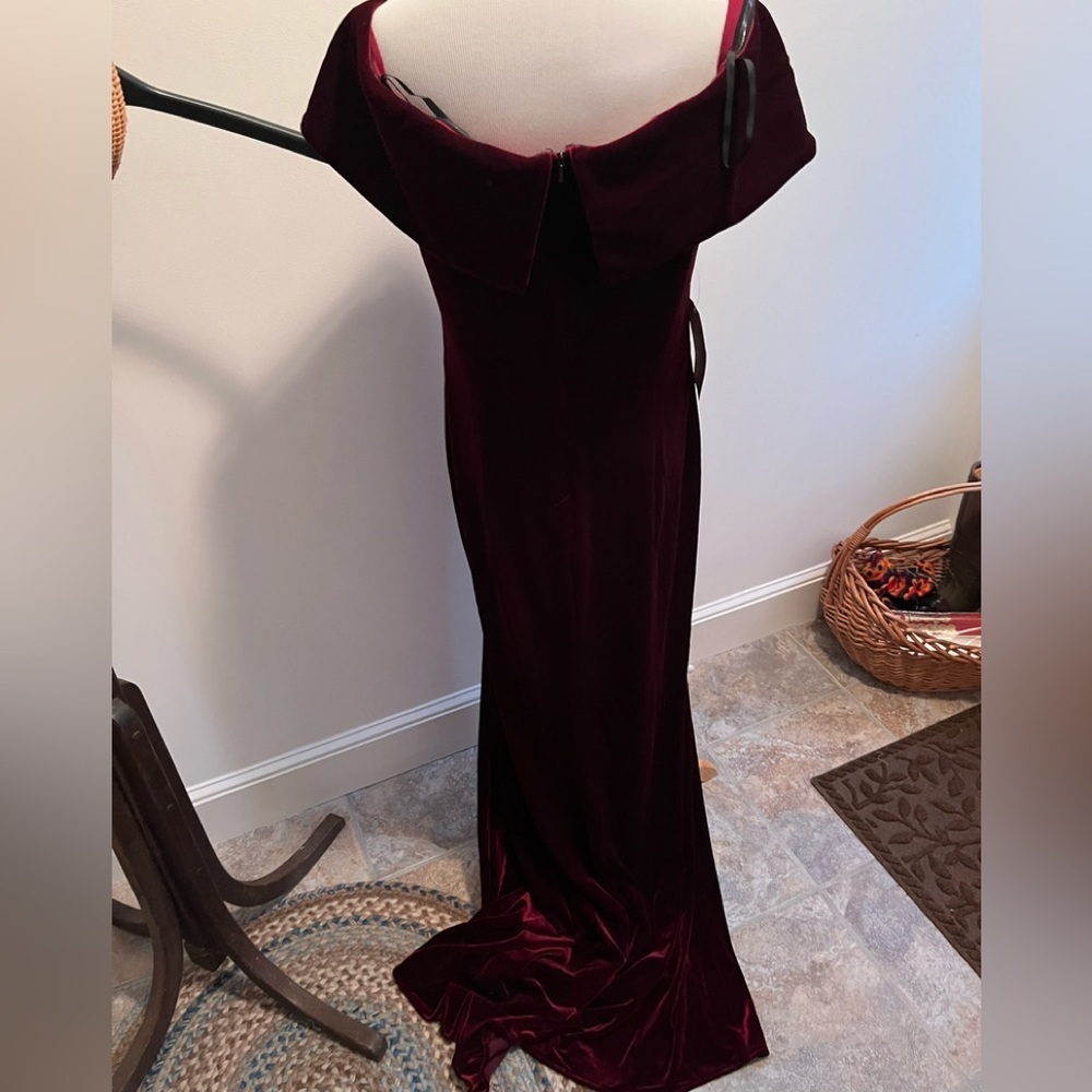 BHLDN Fawn Red Velvet Dress Size 14 NWT - Picture 9 of 17